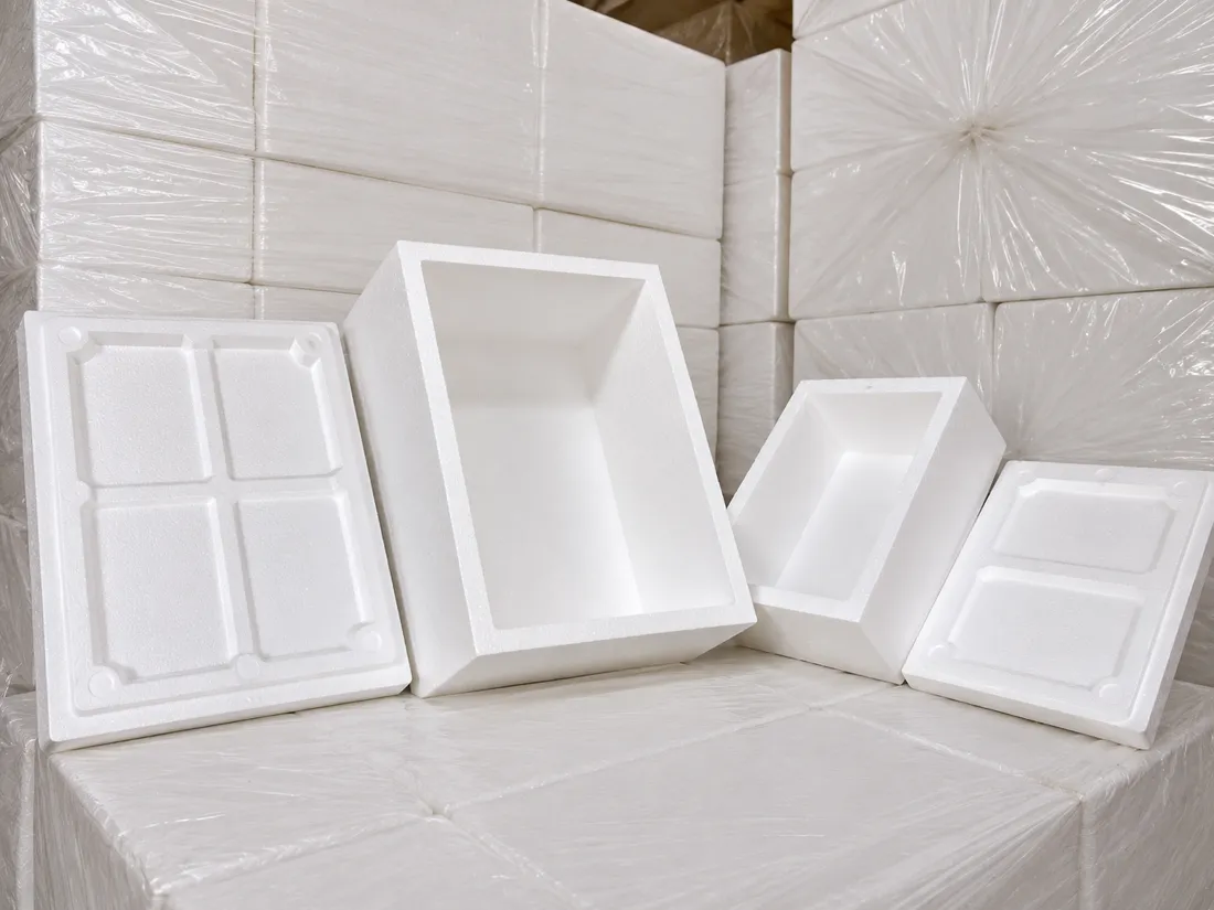 EPS fish boxes, 20 kg and 10 kg, by TKG